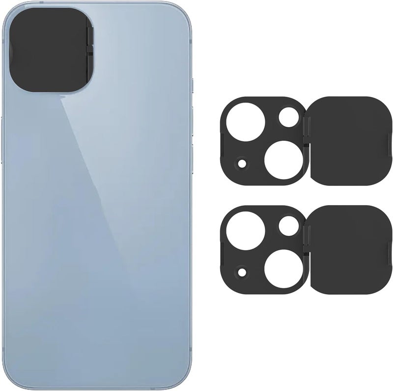 EYSOFT Phone Camera Lens Cover Compatible for iPhone 14/iPhone 14 Plus,Camera Lens Protector to Protect Privacy and Security,Strong Adhesive Black - Image 1